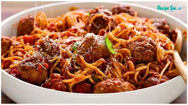 Italian Meat Balls with Spaghetti