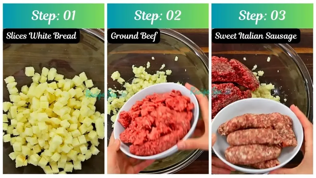 Step by Step Italian Meat Balls with Spaghetti
