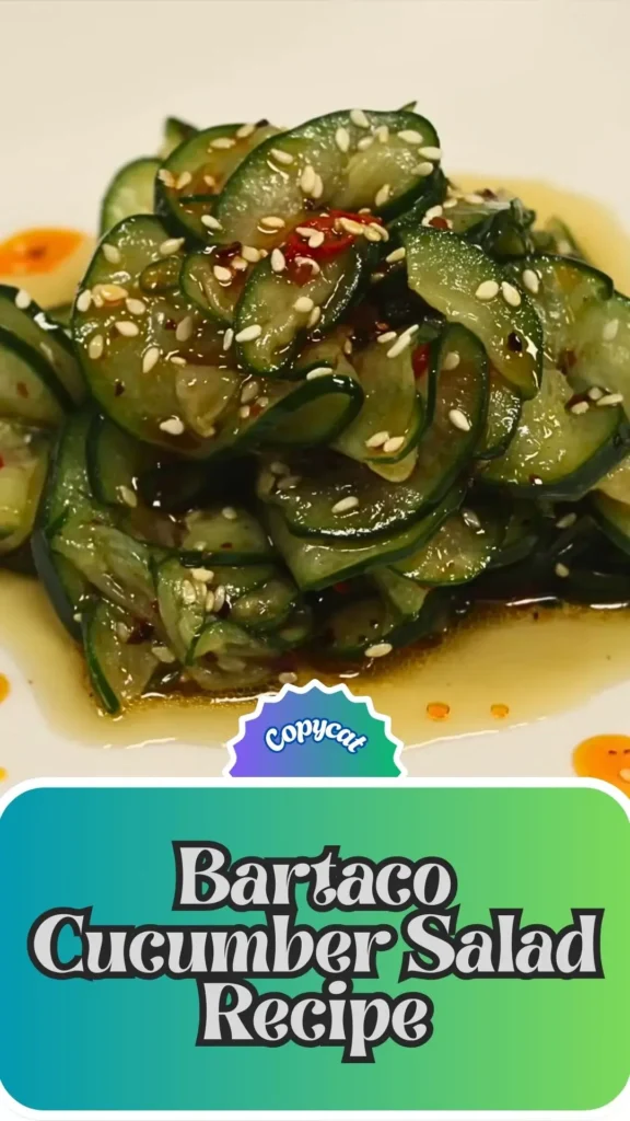 Copycat Bartaco Cucumber Salad Recipe