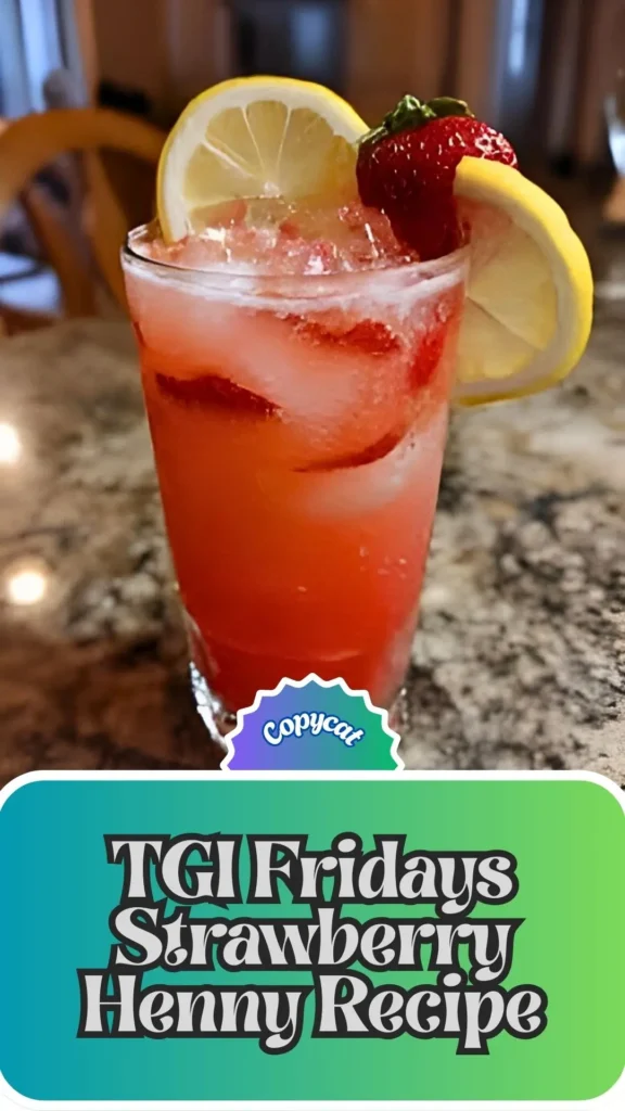 Copycat TGI Fridays Strawberry Henny Recipe