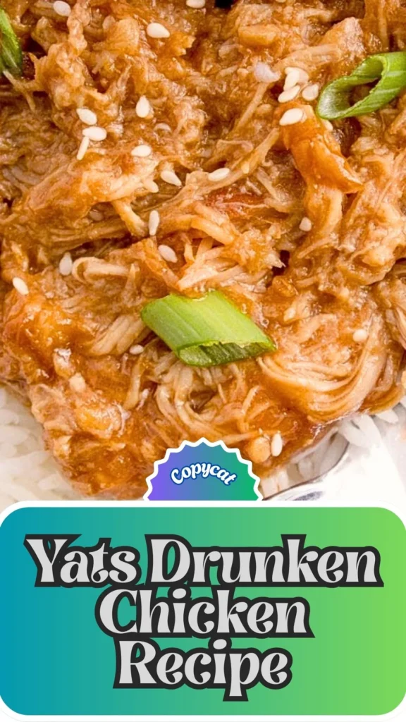 Copycat Yats Drunken Chicken Recipe