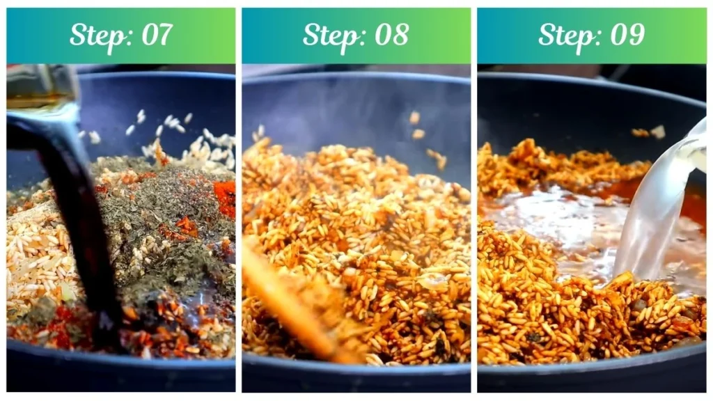 Preparing the Texas Roadhouse Seasoned Rice