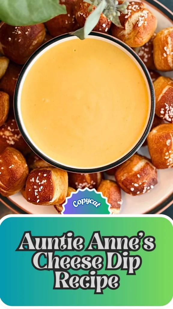 Copycat Auntie Anne's Cheese Dip Recipe