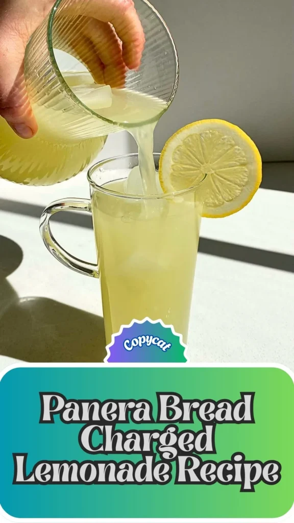 Copycat Panera Bread Charged Lemonade Recipe