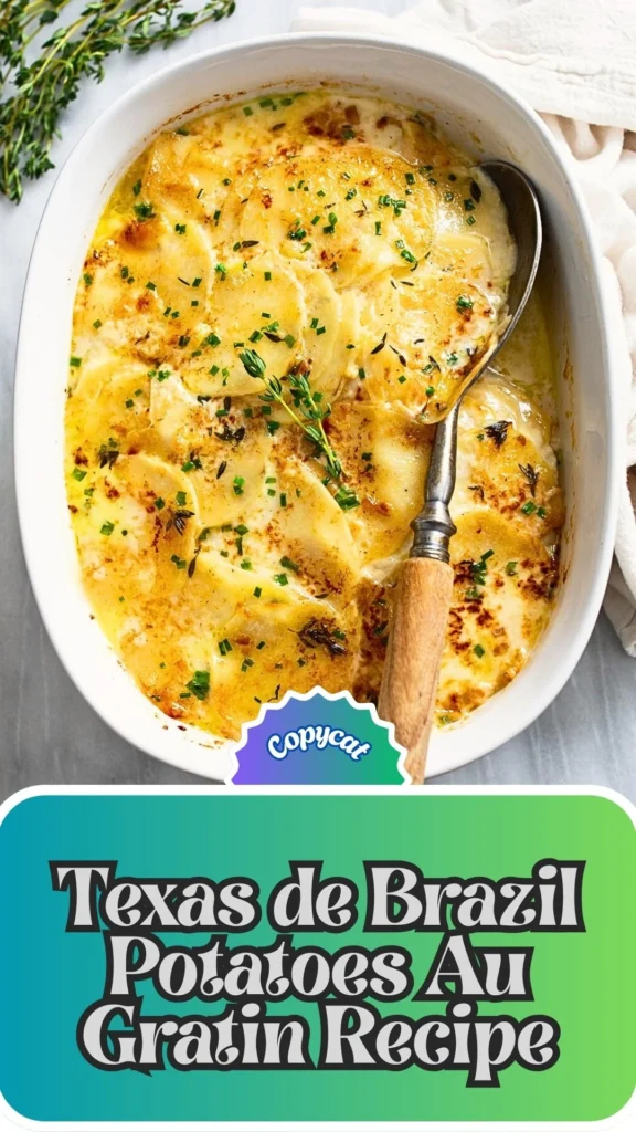 Copycat Texas de Brazil Potatoes Au Gratin Recipe