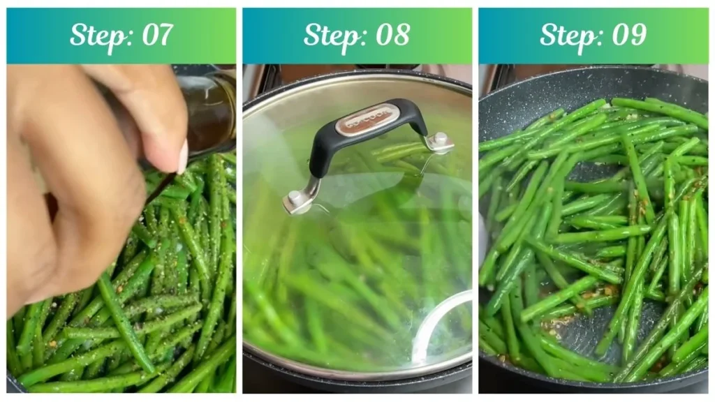 Preparing the Saltgrass Green Beans