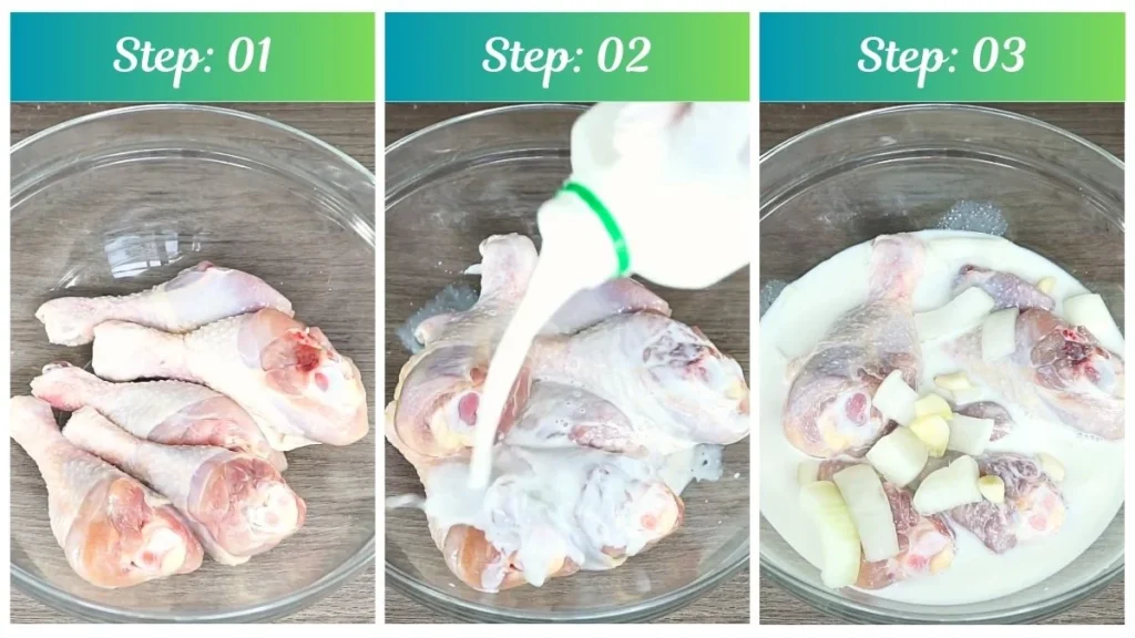 Step by Step Guss Fried Chicken Recipe