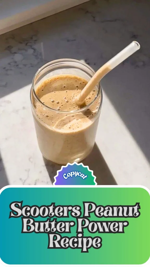 Copycat Scooters Peanut Butter Power Recipe