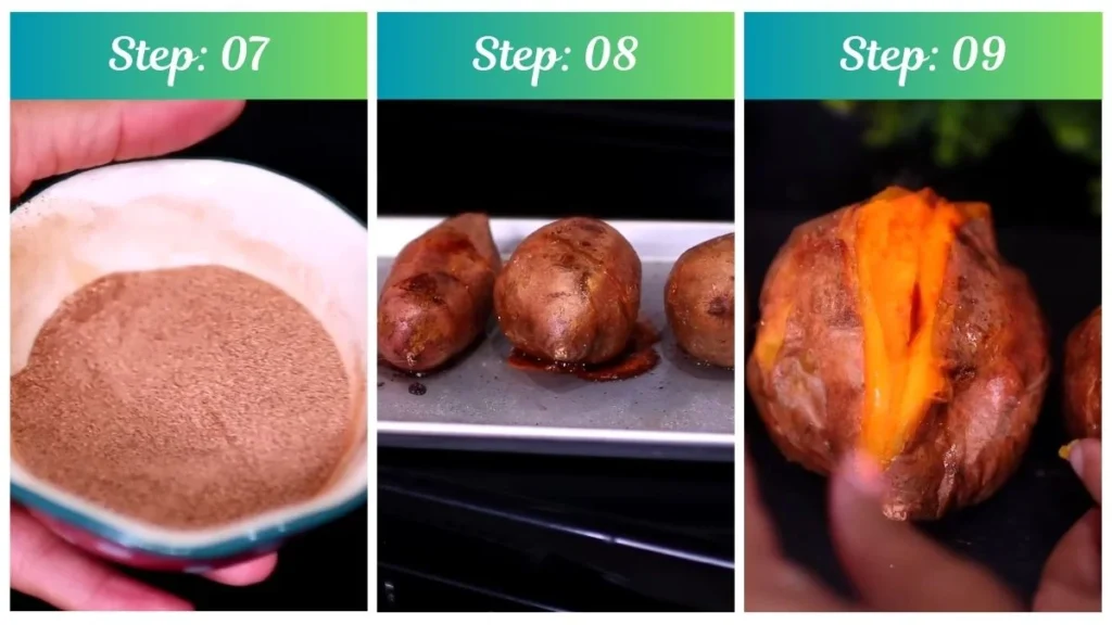 Preparing the Texas Roadhouse Baked Sweet Potato