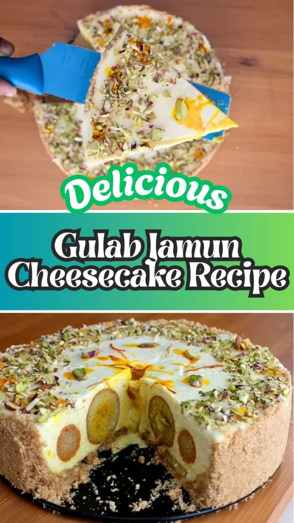 Gulab Jamun Cheesecake