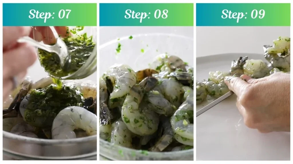 Preparing the Texas Roadhouse Grilled Shrimp