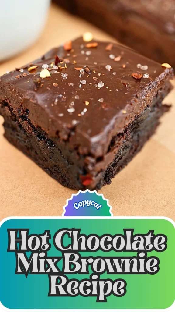 Copycat Hot Chocolate Mix Brownie Recipe