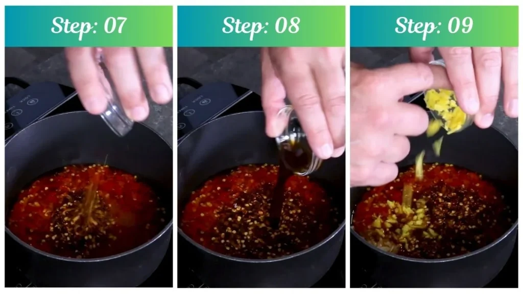 Preparing the Mae Ploy Sweet Chili Sauce