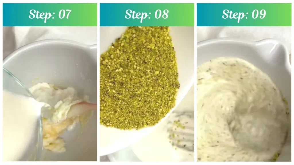 Preparing the Pistachio Creami